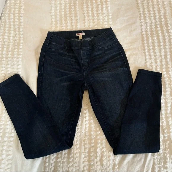 Eileen Fisher Women's Dark Blue Pull On Denim Jeggings / Leggings Sz XS - Picture 3 of 11